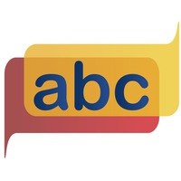Логотип компании Abc, школа иностранных языков